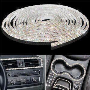 Car Trim Bling Self Adhesive Interior Exterior Rhinestone Sticker 16.4 Feet